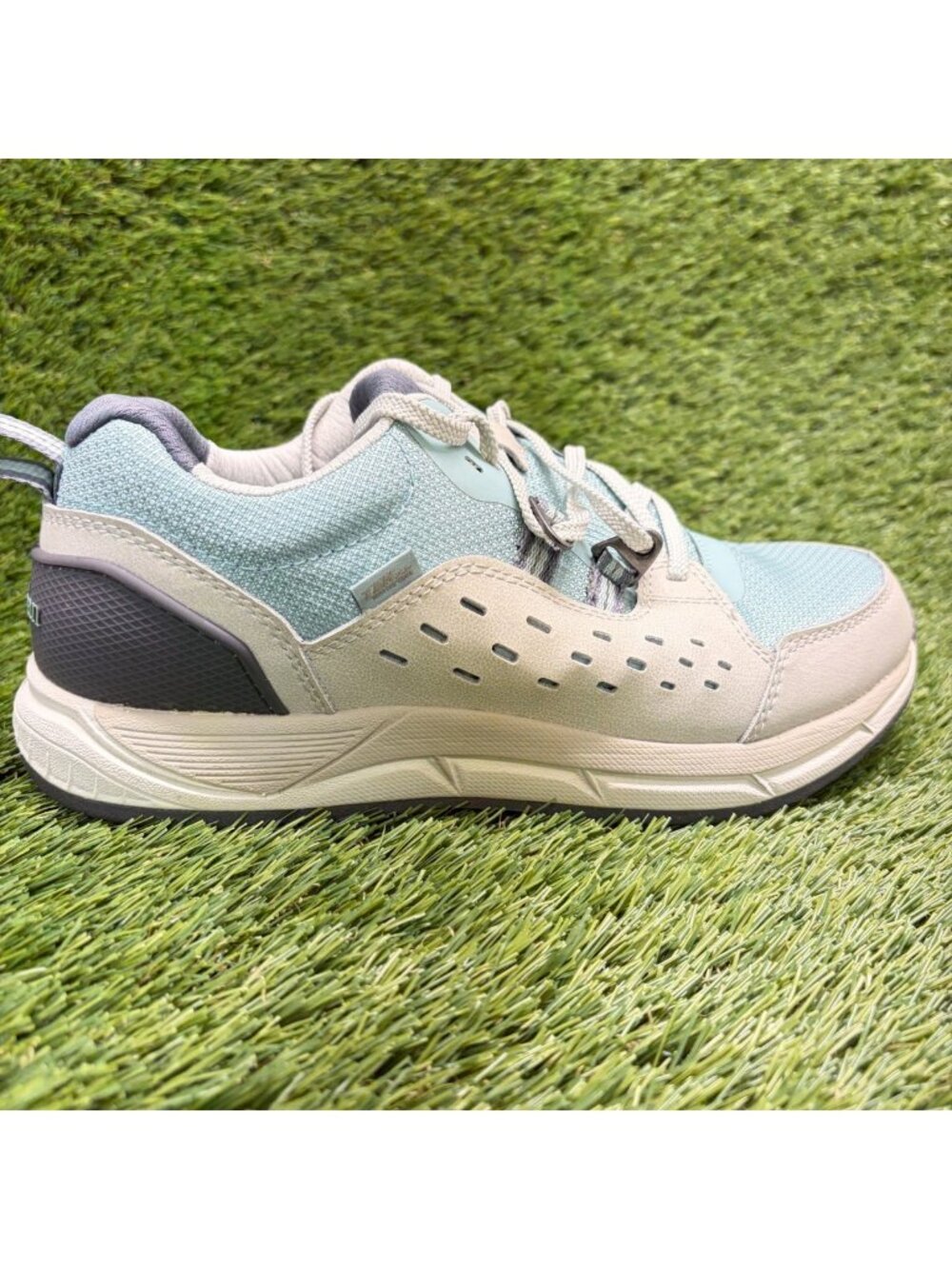 L.L.Bean Comfort Fitness Womens Size 8 Blue Gray Athletic Walking Shoes Sneakers